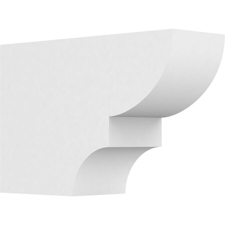 Ekena Millwork Standard Ridgewood Architectural Grade PVC Rafter Tail, 4"W X 8"H X 12"L RFTP04X08X12RID